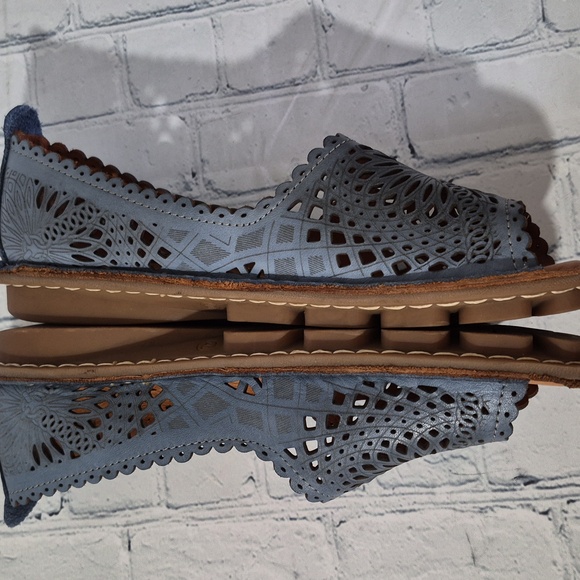 NWOB PRING STEP BRANDAL Leather Peep Toe Shoe Size 40 - Picture 4 of 9